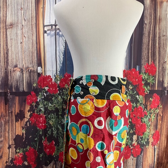 NWT- TLB Circular Design Wrap Skirt - Picture 2 of 14